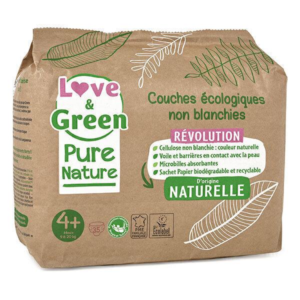 Pack 4x35 Couches Pure Nature - T4+, 9-20 kg