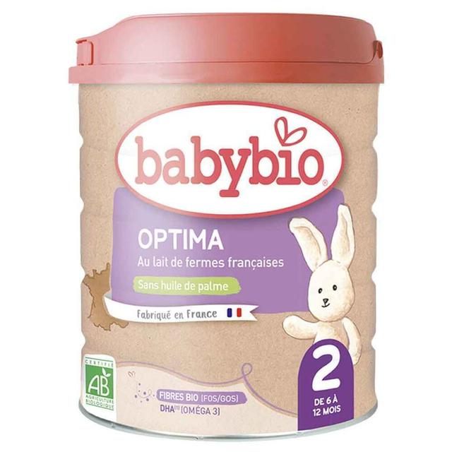 Lot de 3 Optima 2 lait de suite bio 6-12 mois 800g