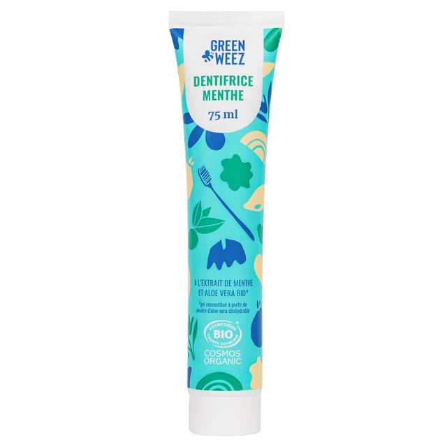 Lot de 3 dentifrices adulte à la menthe bio 75ml