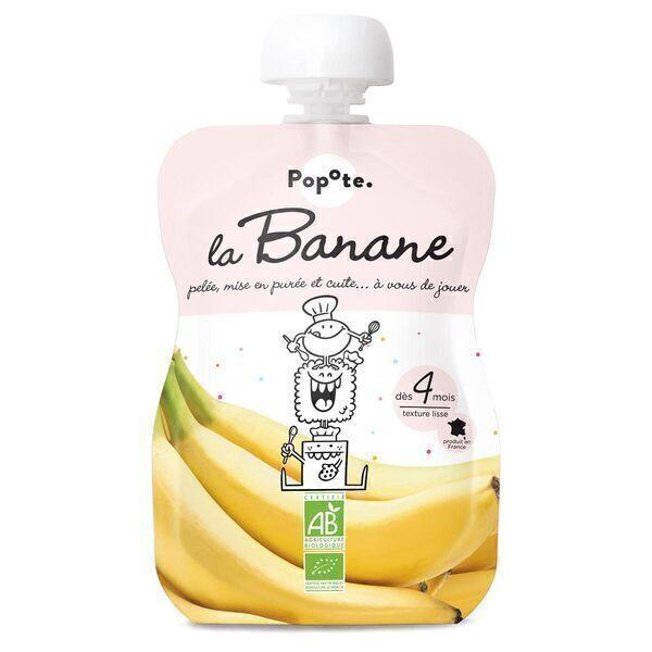 Lot de 3 Gourdes La Banane Dès 4 mois 3x120g