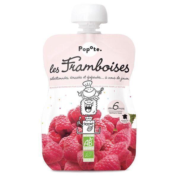 Lot de 3 Gourdes La Framboise Dès 6 mois 3x120g