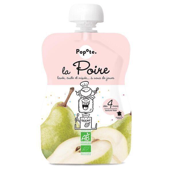 Lot de 3 Gourdes La Poire Dès 4 mois 3x120g