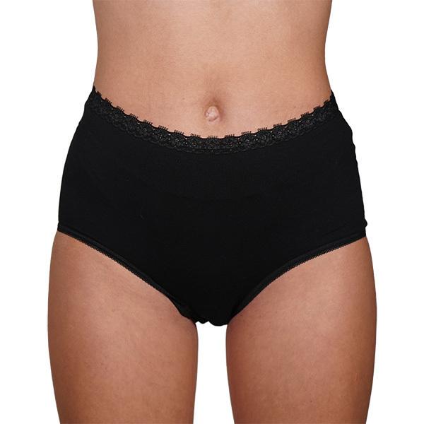 Lot de 3 Culottes menstruelles hautes noires - Taille L - Flux