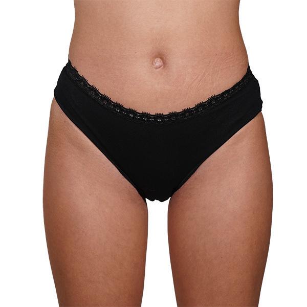 Lot de 3 Culottes menstruelles noires - Taille L - Flux Impor