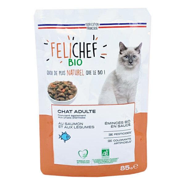 Lot de 6 Emincés pour chat au saumon 85g