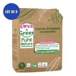 Lot 8X16 Culottes d'apprentissage Pure Nature - T6 +16kg