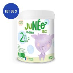 Lot de 3 Lait de chèvre infantile 2ème âge 800g - De 6 à 12