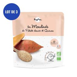 Pack de 3 Les Moulinés de Patate douce et Quinoa Dès 8 mois