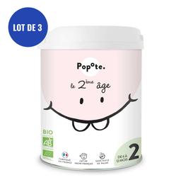 Lot de 3 laits infantiles 2ème âge 800g - de 6 à 12 mois