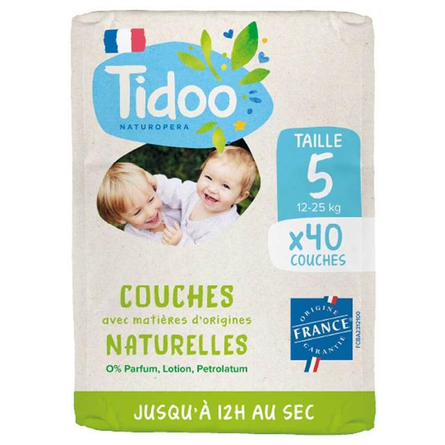 Lot de 6x40 couches écologiques françaises T5 (12-25kg)