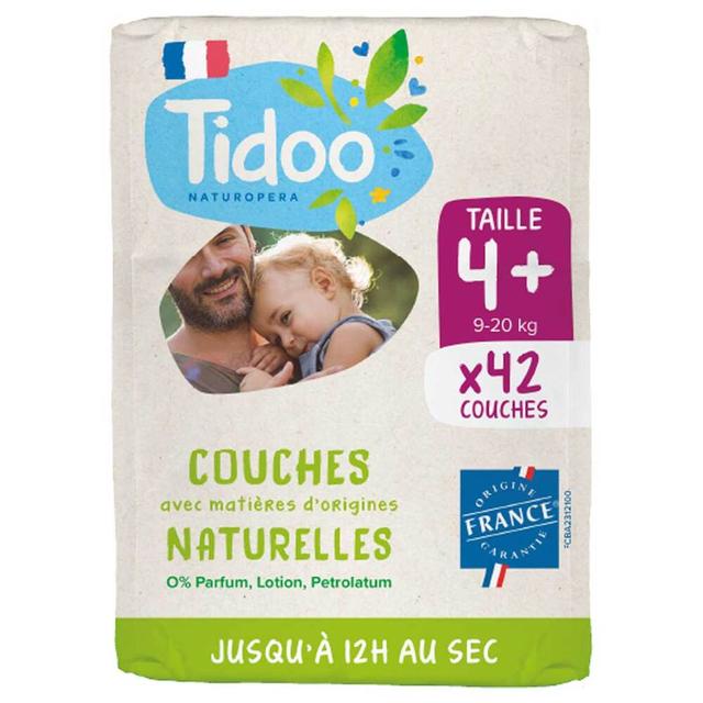 Lot de 6x42 couches écologiques françaises T4+ (9-20kg)