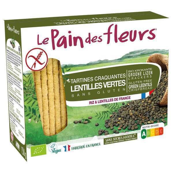 Tartines craquantes aux lentilles vertes 150g