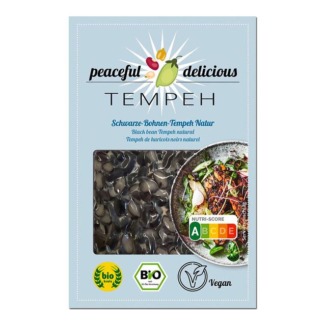 Tempeh de haricots noirs au naturel 200g