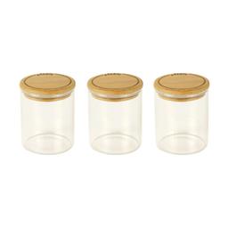 Set de 3 boîtes à épices en verre - 190ml