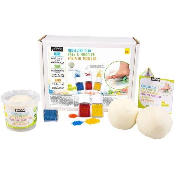 Kit XXL Pâte à modeler Bio & Salières de Sels colorés Pébéo®