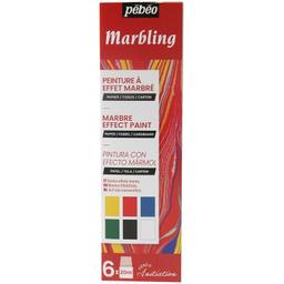 Coffret d'initiation Pébéo - Peinture Marbling - 6 x 20 ml