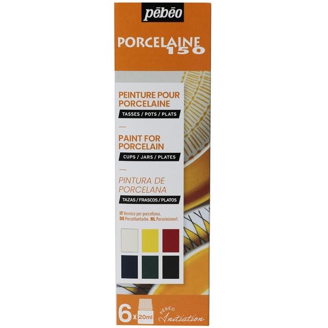 Coffret d'initiation Pébéo - Peinture sur Porcelaine - N°1 - 6 x