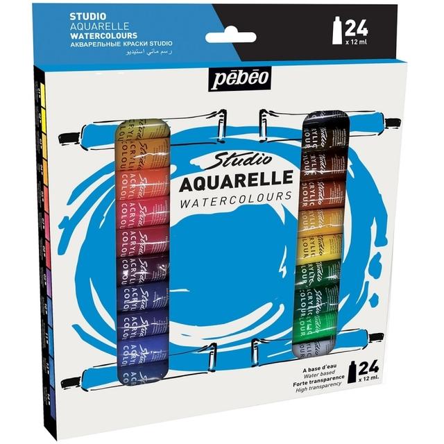 Assortiment Peinture Aquarelle Pébéo - Studio Aquarelle 12 ml -