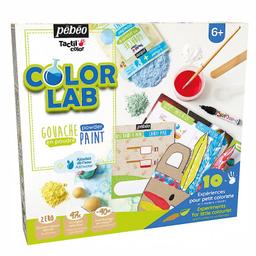 Coffret Colorlab enfant Gouache en poudre Tactilcolor Pébéo®