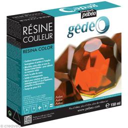 Résine Gédéo couleur - kit Orange ambre 150 ml