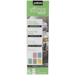 Coffret d'initiation Pébéo - Peinture sur verre - Tons pastel -