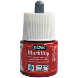 Peinture Pébéo Marbling - 45 ml - 02 Vermillon