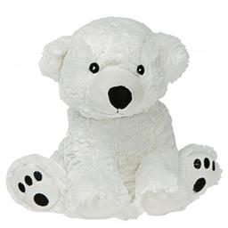 Peluche Bouillotte Ours polaire - Made in France