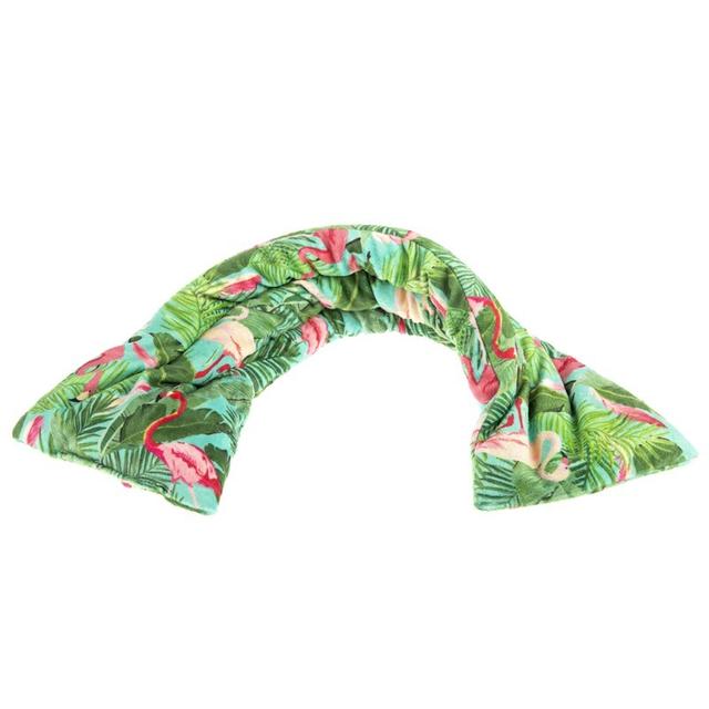 Bouillotte tour de cou Tropical vert - Made in France