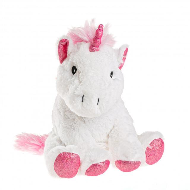 Peluche Bouillotte Licorne blanche - Made in France