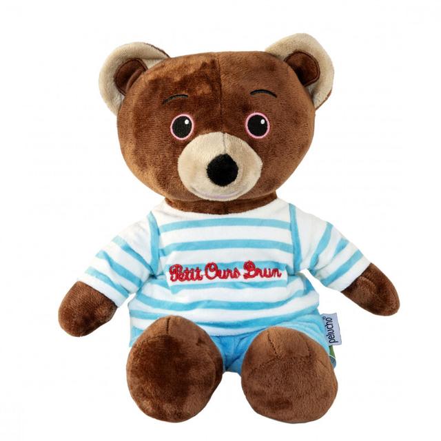 Peluche Bouillotte Petit Ours Brun - Made in France