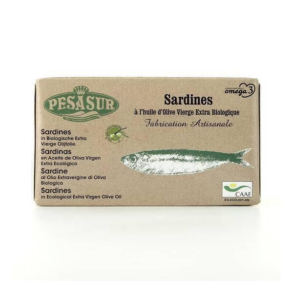 Sardines à l'huile d'olive vierge extra 120g