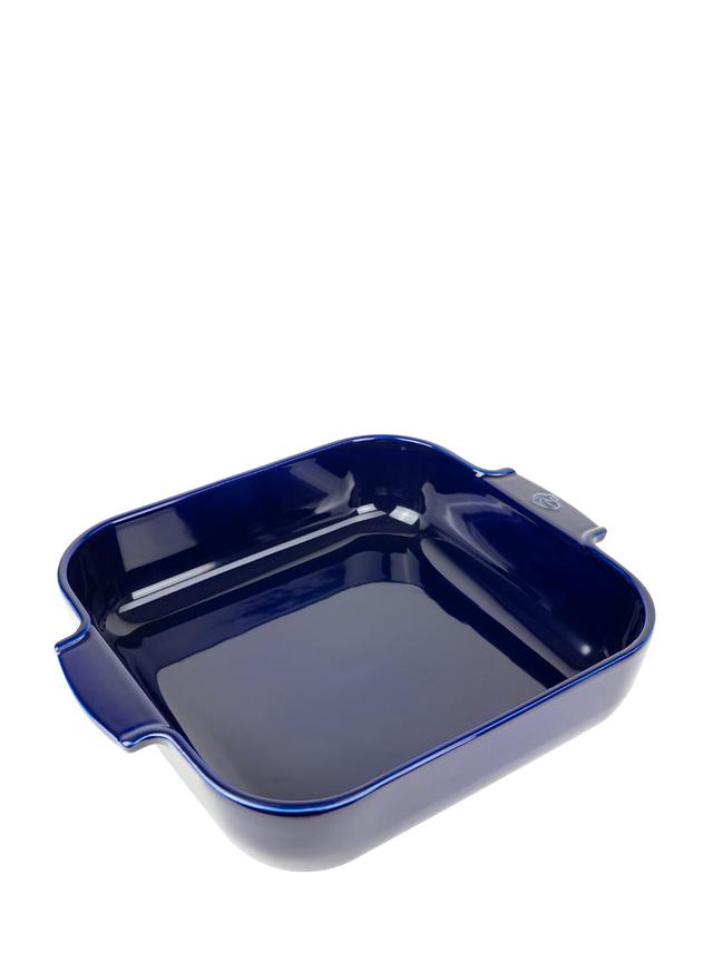 Appolia Plat four céramique carré bleu profond 36 cm - 14'