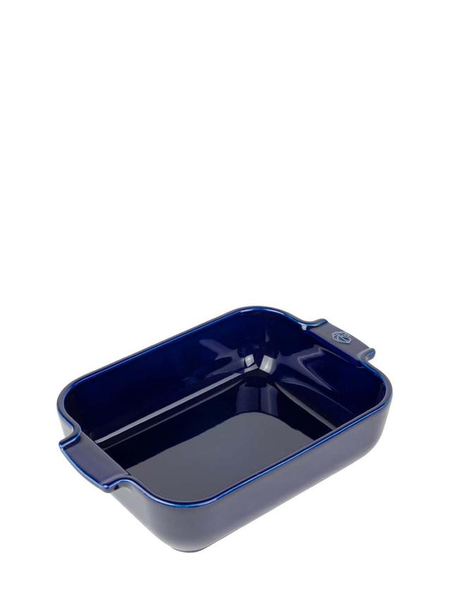 Appolia Plat four céramique rectangle bleu profond 25 cm - 10'