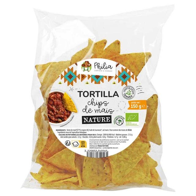 Tortilla chips de maïs nature 150g