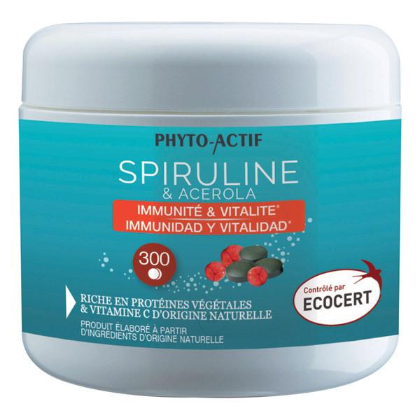 Spiruline et Acérola Format économique 300 comprimés