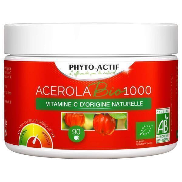 Acérola bio 1000 boite familiale 90 comprimés