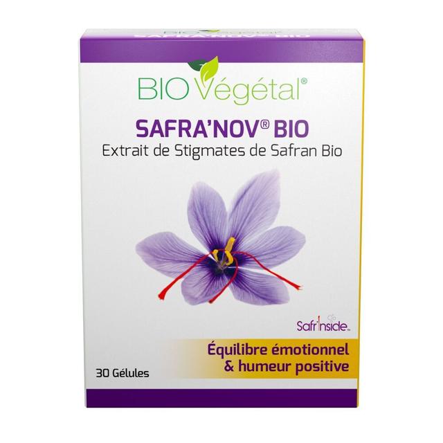 SAFRA'NOV® BIO - Safran Bio - Équilibre Émotionnel - 30 Gélules