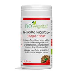 Acérola Bio et Guarana Bio - Vitalité Vitamine C - 60 gélules