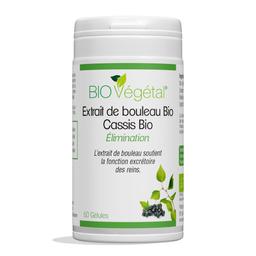 Bouleau Bio et Cassis Bio - 60 gélules - Elimination