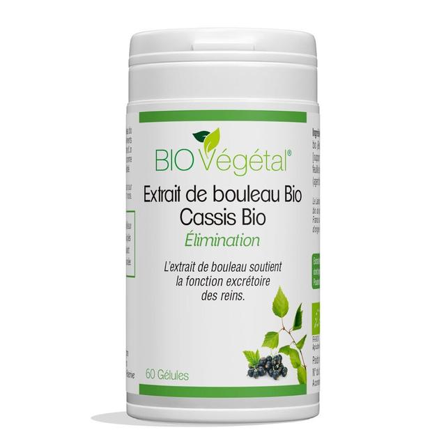 Bouleau Bio et Cassis Bio - 60 gélules - Elimination