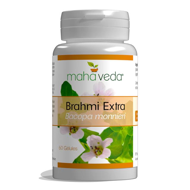 Brahmi Extra - Extrait de Bacopa avec 50% Bacosides - 60 gélules