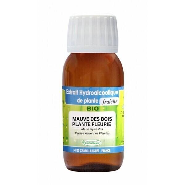 Teinture Mère Mauve Des Bois Plante Fleurie Bio - 125Ml - Phytof