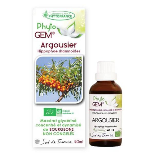 Gemmothérapie Argousier bio Phyto'gem de jeunes pousses