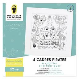 4 cadres Pirates à colorier et fabriquer