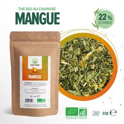 Thé bio au CBD "MANGUE" (22% de Chanvre)