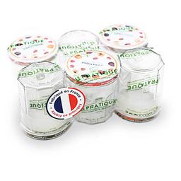 Set de 6 pots de confiture - 324ml 82mm de diamètre