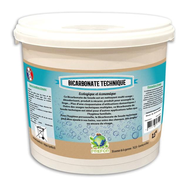 Bicarbonate de soude technique seau 3L 2.5kg