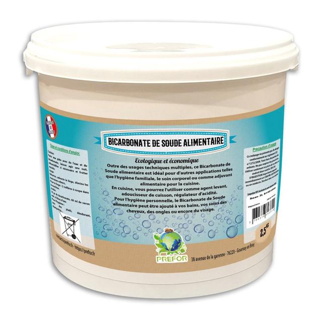 Bicarbonate de soude alimentaire seau 3L 2.5kg