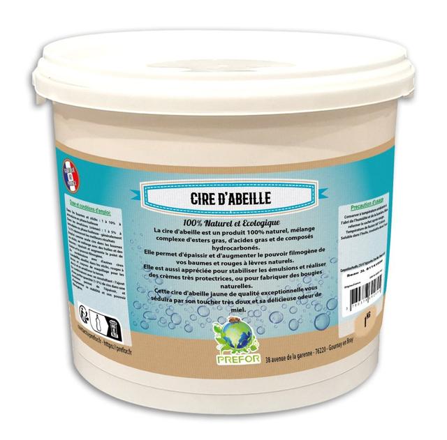 Cire d'abeille jaune seau 3L 1kg