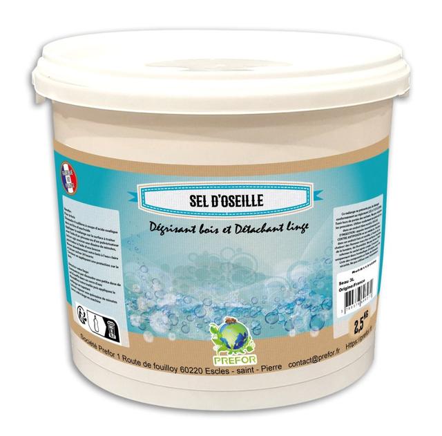 Sel d'oseille Seau 3L 2,5kg